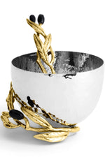Olive Branch Nut Dish with Spoon