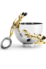 Olive Branch Nut Dish with Spoon