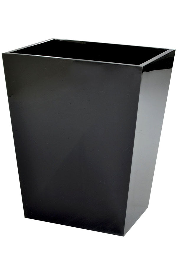 Mike and Ally Ice Black Wastebasket at Gattle's 