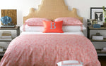 Matouk Nikita Duvet Cover in Coral