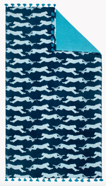 Leaping Leopard Beach Towel