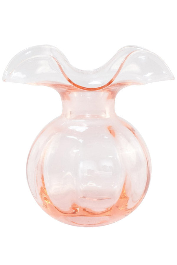 Hibiscus Glass Pink Bud Vase